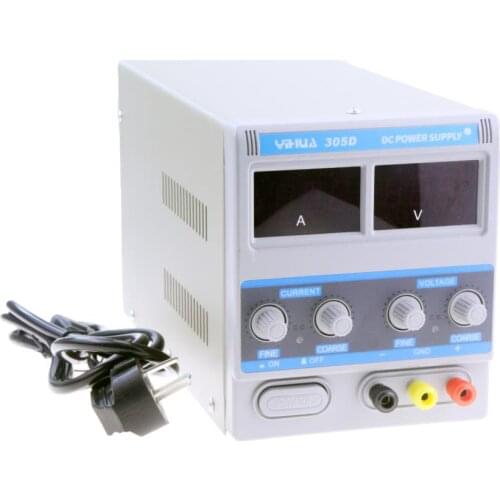 High Quality 220V YIHUA 305D 30V 5A Adjustable DC Power Supply PC Laptop Repair Power Test Regulated Power Supply