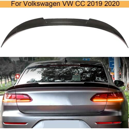 Carbon Fiber Car Rear Spoiler Wing For Volkswagen VW CC 2019 2020 Rear Trunk Spoiler Boot Lip Wing