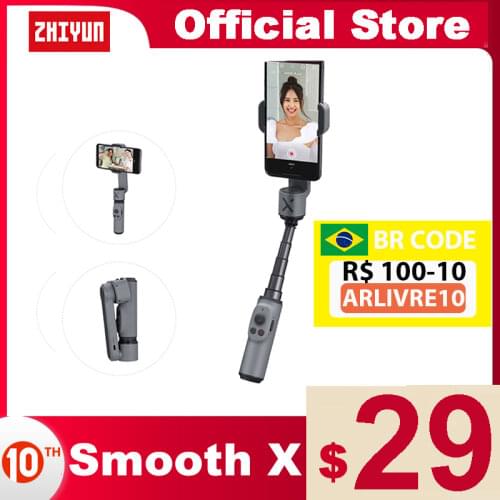 ZHIYUN Official Smooth X Phone Gimbals Selfie Stick Handheld Stabilizer Palo Smartphones for iPhone Xiaomi Huawei Redmi Samsung