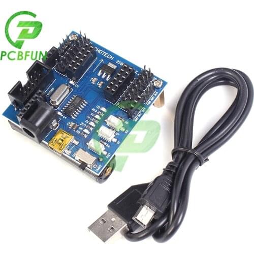 ZigBee CC2530 Sensor Node Backplane Expansion Board 12-bit 8 Channel Funktions Module Expansion Board USB Port 24MHz 256KB RF4CE
