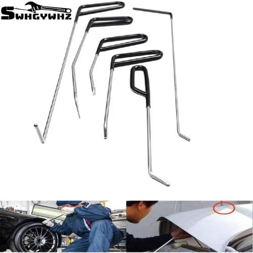 1/3/6 PCS Rods Tools Hail Repair Kit Paintless Dent Removal Puller Sets Car Door Dings Repair Hand Tools