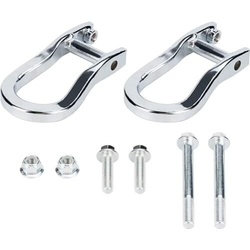 2Pcs,Silver) Front Bumper Auto Parts Tow Hook Shackles for Chevy Silverado GMC Sierra 1500 2007-2018 Silverado 84192871