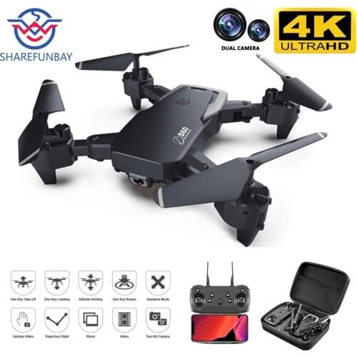 2020 NEW Rc Drone 4k HD Wide Angle Camera 1080P WiFi fpv Drone Dual Camera Quadcopter Real-time transmission Helicopter Toys