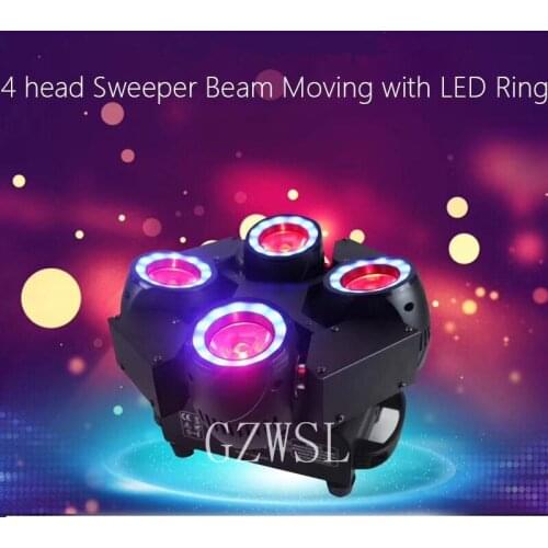 4pcs/lot Christmas decorations party light mini moving head led 4*60W