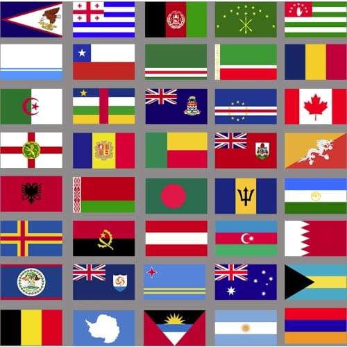 40 Kinds Of 7*4cm World Countries, Regions, Flags, States, And Flags Printed Iron On Clothing And Hats Heat Transfer Patch