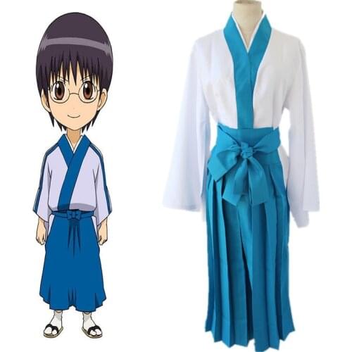 Anime GINTAMA Cosplay Costumes Shimura Shinpachi Swordwear Full Sets Cosplay Costumes Halloween Carnival Party Silver Soul