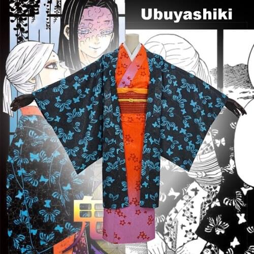 Anime Comic Demon Slayer Kimetsu No Yaiba Cosplay Costumes Ubuyashiki Kagaya Cosplay Costume Kimonos Ubuyashiki Kagayas wife