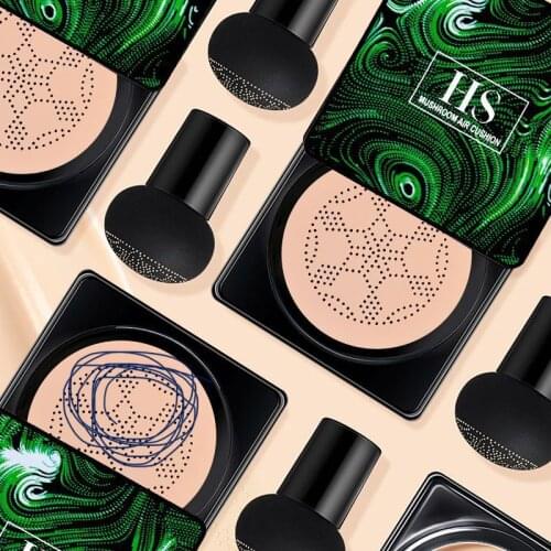 Air Cushion BB Cream Foundation CC Cream Mushroom Puff Concealer Moisturizing Oil Control Waterproof Whitening Face MakeUp TSLM1