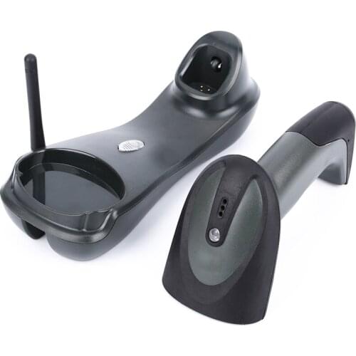 Wireless Laser Barcode Scanner 1D USB Laser Barcode Gun With Storage Charger For Android IOS Desktop Laptop