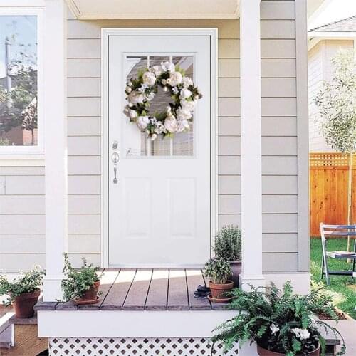 40cm Door Wreath Vivifying Front Door Window Garland Home Room Decor