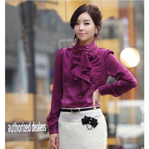 Атласные блузки JUNSRM China At AliExpress