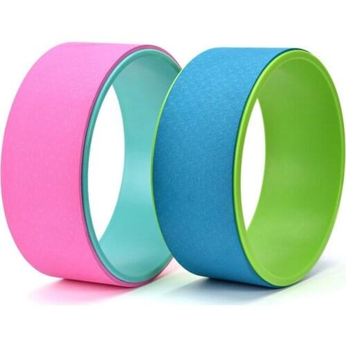 Yoga Wheel Pilates Circles Waist Shape Body Building Gym Workout TPE Yoga Back Training Wheel Fitness Equipment