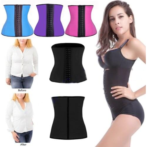 Women Waist Cinchers Ladies Corset Shaper Band Body Building Front Buckle Three Breasted Dropship Support