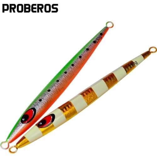 PROBEROS 5PCS DRAGER Casting Bait 150g-200g-250g Metal Jig Lure Shore Drag Cast Jigging Spoon Fishing Lure Artificial Hard Bait