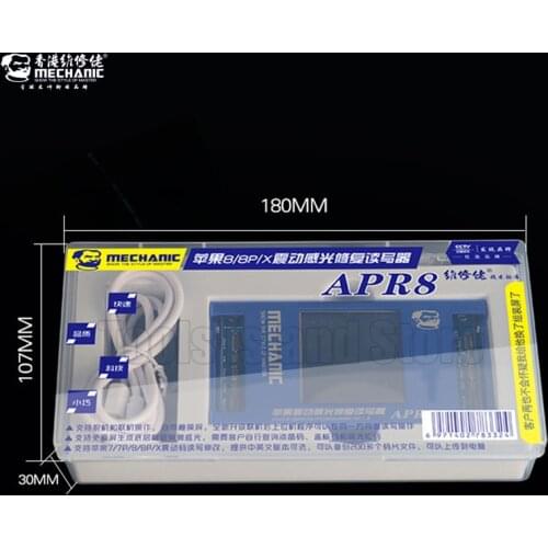MECHANIC Best LCD Photoreceptor repair programmer For Iphone 7G/7P/8G/8P/X Vibration code read-write modification English