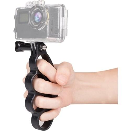 ABS Knuckle Fingers Grip Selfie Tripod Mount Monopod & Thumb Screw for Gopro Hero 2 3 3+/Plus 4 SJ4000 Camera