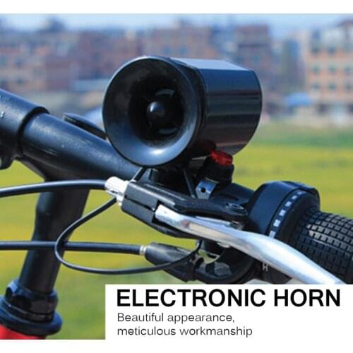 Bicycle Horn 6-sound Bike Super-Loud Electronic Siren Horn Bell Ring Alarm Speaker Waterproof Cycling Safety Bicycle Accessories