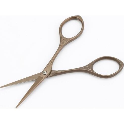 1pcs Antique scissors embroidered scissors household paper scissors stainless steel thread scissors pointed small scissors