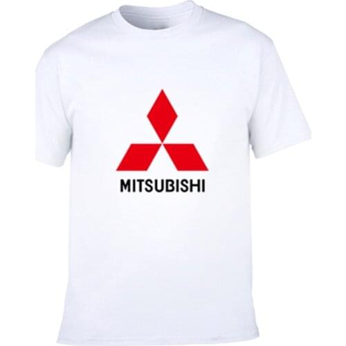 2021Creative designr Mitsubishi logo t shirt solid color cotton T Shirt Mens New Arrival Style Short Sleeve Men t-shirt