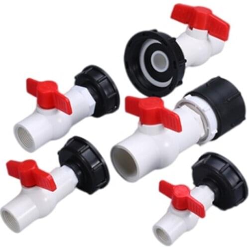 S60*6 Coarse Thread IBC Tank Adapter to 1/2'' 3/4'' 1'' 1.2'' 1.5'' Hose IBC Tank Fittings With Switch Connector