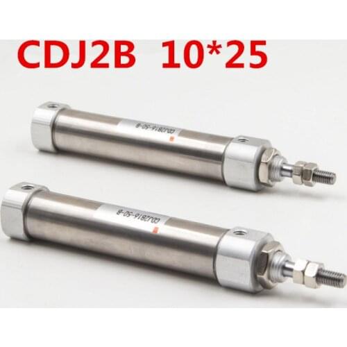 Cylinder CDJ2B 10-25 10mm Bore 25m Stroke Mini Pneumatic Air Cylinders 10-25mm