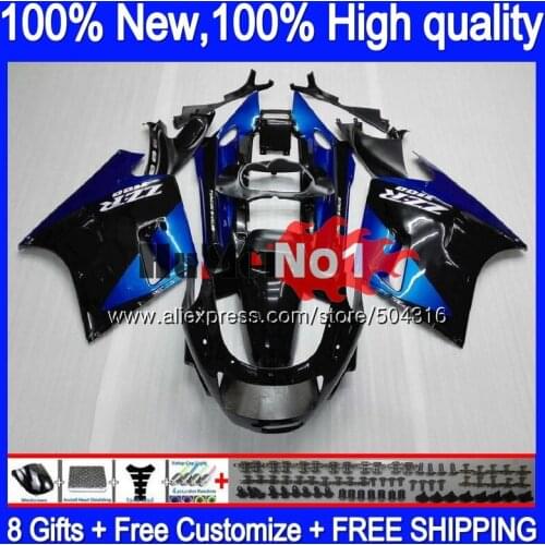 ZX-11R For KAWASAKI ZZR 1100 ZZR-1100 ZX11R 90 91 92 93 54MC.80 ZX-11 ZZR1100 ZX11 R ZX 11R 1990 1991 1992 Blue black Fairing