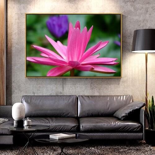 Forbeauty Oil Canvas Painting lotus_flower_petals_pink For Home Decoration Wall Art