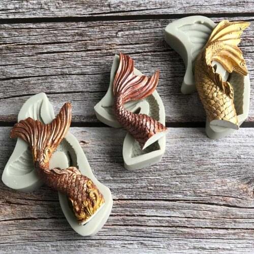 Mermaid Fish Tail Baking Mold Pastry Fondant Chocolate Cake Decorating Tool