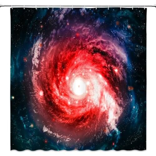 Cool Shining Stars Space Universe Customize Design Bath Waterproof Shower Curtain Bathroom Curtains