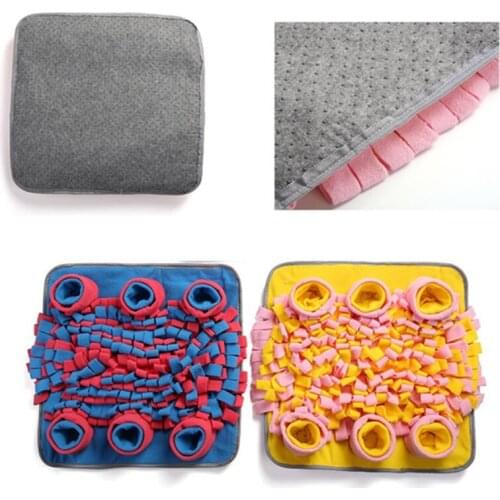 Dog Sniffing Training Mat Round Washable Blanket Pet Stress Training Relieving Nosework Mat Dog Product Supplies