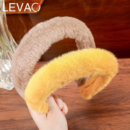 Levao Padded Plush Hairbands Sponge Headbands For Women Girls Head Bands Headwear Fashion Hair Band Hair Accessories