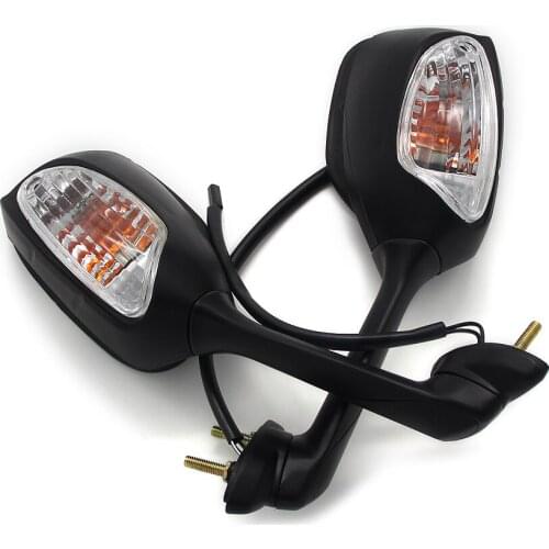 Motorcycle Rearview Mirror Motorcycle LED Turn Signal Mirror For Suzuki GSXR600 Motorcycles LED Turn Signals Mirrors