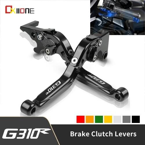 Motorcycle Aluminum Adjustable Extendable Folding Brake Clutch Levers For BMW G310R G310GS G 310 R GS 2017 2018 2019 2020 Parts