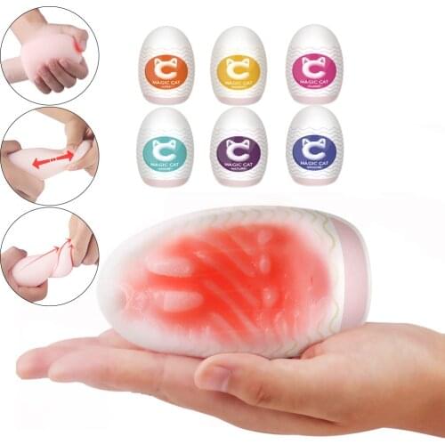 2020 Male Masturbator Egg Cup Erotic Toy Pocket Big Pussy Realistic Vagina Ass Oral Sex Toys for Men Penis Dick Massager SexShop