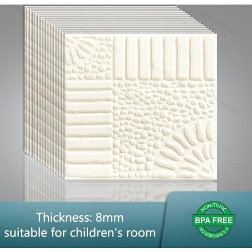 3D Wall Sticker Panels Foam Stone Wallpaper Pattern Living Room Bedroom Kids Bathroom Home Decor Kitchen TV Backgroud Waterproof