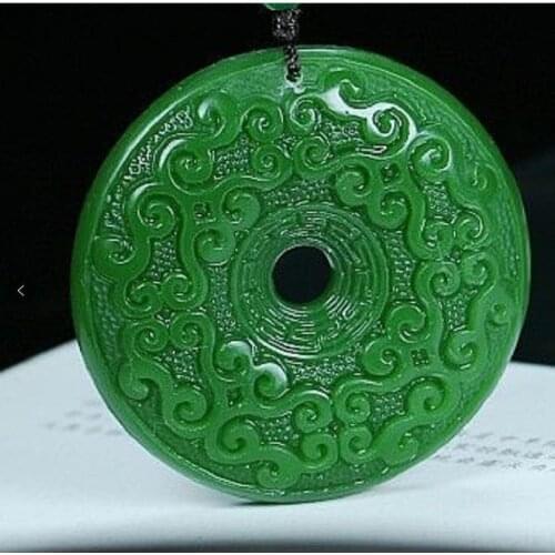 Natural Turquoise Hand Carved Cloud Safety Clasp Pendant Fashion Boutique Jewelry Mens and Womens Necklace Gift Accessories