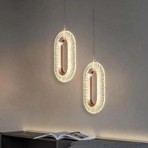 Nordic Pendant Lights Designer Crystal Led Hanging Lamp For Living Room Bedroom Study Bar Modern Decor Home Pendant Lamp Fixture