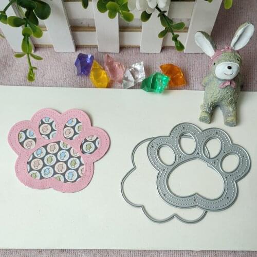 New Cat dog bear paw print metal cutting mould pattern scrapbook die embossing DIY handicraft paper card photo album metal