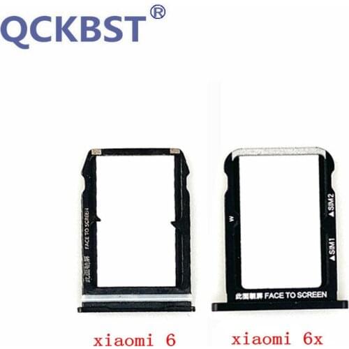New Sim Card Slot Tray Holder Adapter Parts For xiaomi mi 6 6X SIM Needle feeding