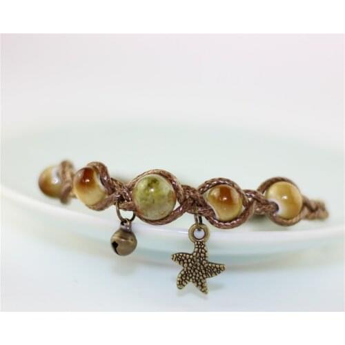 Miredo jewelry wholesale ceramic handcraft bracelets womens bangles rope chain for female free shipping #1729