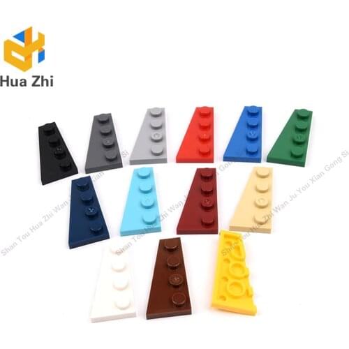 10PCS 41770 Wedge Plate 4 x 2 LeftBuilding Blocks Parts MOC DIY Education Build Toys Brick