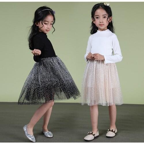Girls Dress 2020 Autumn Winter Long Sleeve Mesh Princess Dress Elegant Childrens Clothinhg Kids Dresses For Girl 4 6 8 10 12 Y