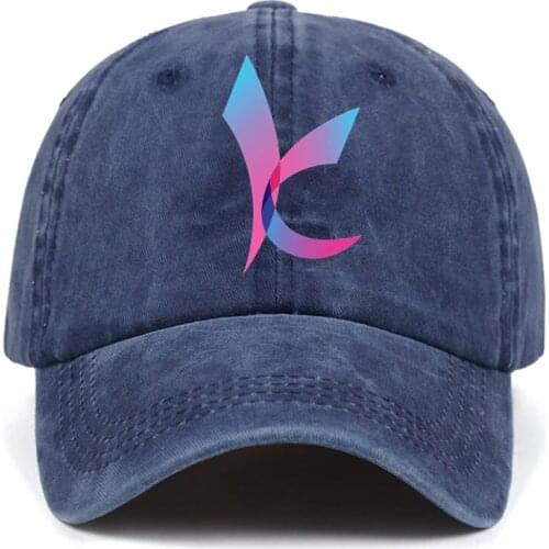 Custom printed logo hat 100% cotton washed denim cap Men Women Baseball Cap Blank Hat Adult Children Kids DIY hat for team