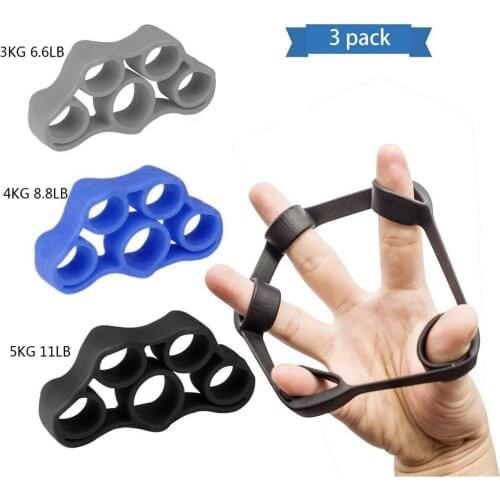 Pcs Finger Trainer Silicone Finger Stretcher Hand Exercise Grip Strength Resistance Bands Training For Finger Force Grip Supple
