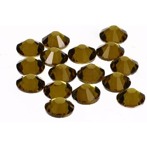 Topaz strass rhinestone non-hotfirx crystal and stones for Nail Art Rhinestones Glitter Crystals glass Decor clothes 1440pcs