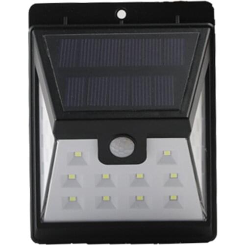 Outdoor high-power solar wall light wireless solar power supply with light sensor IP65 waterproof garden courtyard