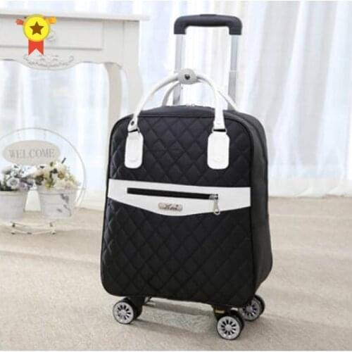 Universal wheel trolley case,Boutique luggage,Oxford suitcase,Multi-function double shoulder bag,Travel tote,20"boarding box