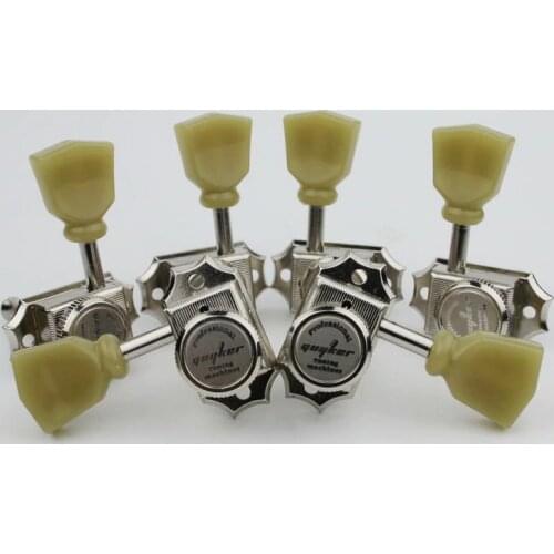 1 Set GUYKER 3R3L Vintage Deluxe Electric Guitar Machine Heads Tuners Nickel Tuning Pegs