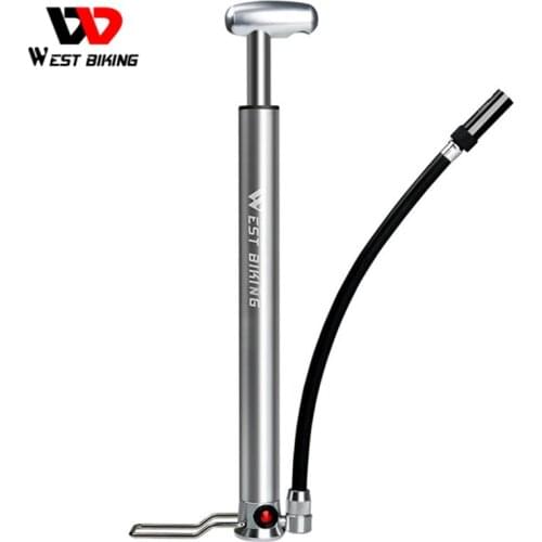 WEST BIKING High Pressure Foot Activated Floor Pump 160PSI Bicycle Pump With Schrader Presta Valve Bike Tire Pump Inflator