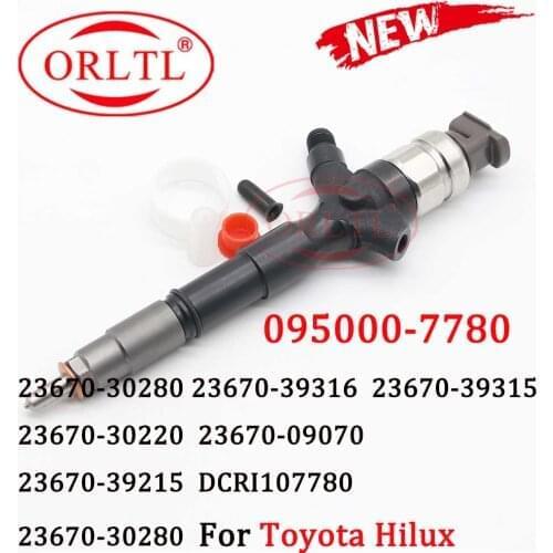095000-7781 Diesel Fuel Common Rail Injector 095000-7780 9709500-778 for Toyota Hilux 23670-30280 23670-39185 23670-39315
